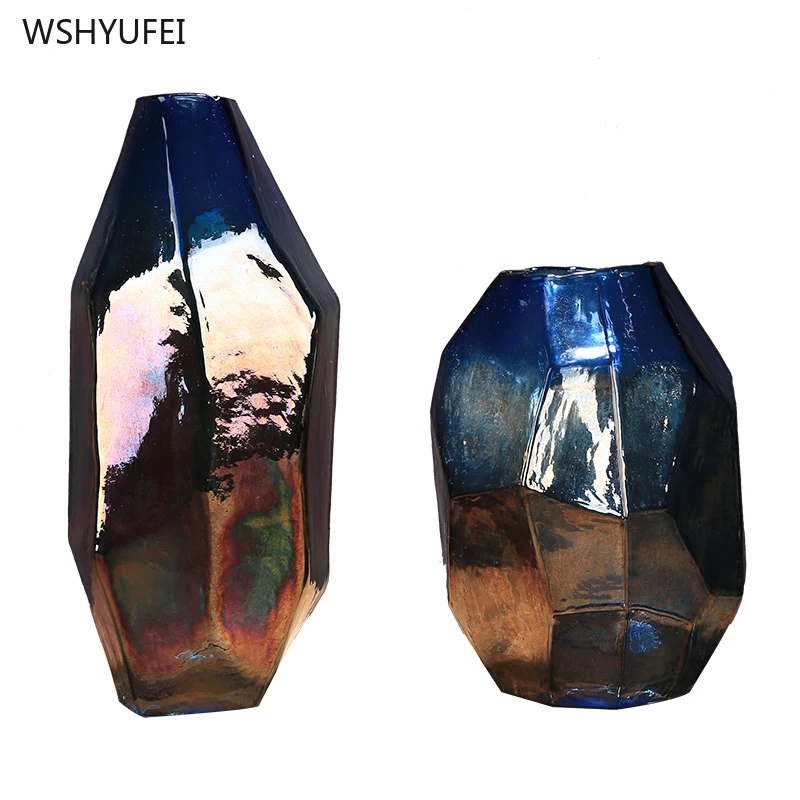 Large modern simple magic colorful meteorite geometry thickened glass vase model flower arrangement flower home soft decoration
Large modern simple magic colorful meteorite geometry thickened glass vase model flower arrangement flower home soft decoration