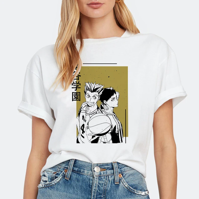 Футболка аниме Fukurodani Haikyuu Bokuto Koutarou футболка японское хлопковые повседневные