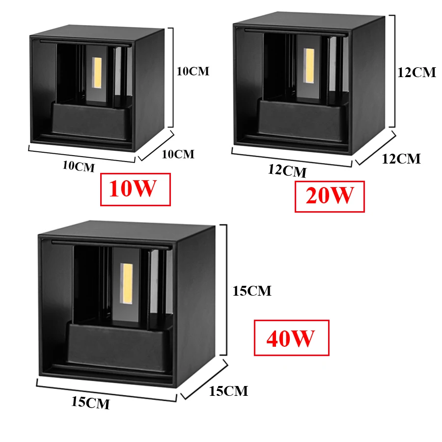 20W 40W Aluminum Up Down Cube Adjustable LED Wall Lamp Garden Porch Light Balcony Villa Front Door Wall Lights Outdoor Sconce
20W 40W Aluminum Up Down Cube Adjustable LED Wall Lamp Garden Porch Light Balcony Villa Front Door Wall Lights Outdoor Sconce