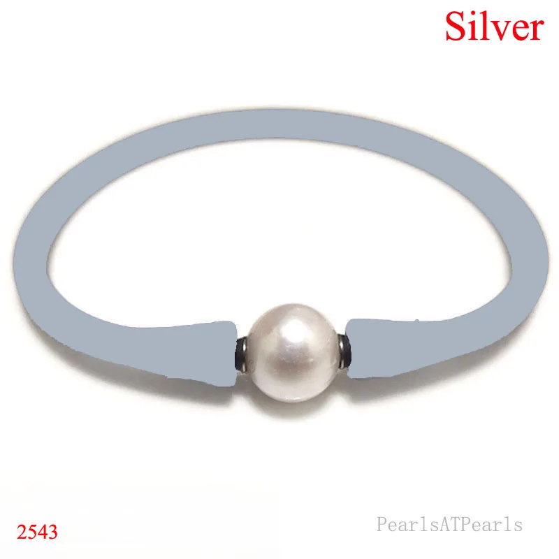 7.5 inches 10-11mm One AA Natural Round Pearl Silver Elastic Rubber Silicone Bracelet
7.5 inches 10-11mm One AA Natural Round Pearl Silver Elastic Rubber Silicone Bracelet