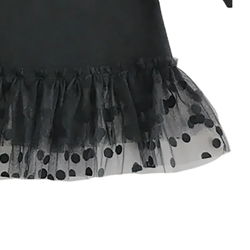 New Children Spring Autumn Girls Cute Dot Embroidery Mesh Stitching Round Collar Princess Long-Sleeved Sweet Dress Clothes 
New Children Spring Autumn Girls Cute Dot Embroidery Mesh Stitching Round Collar Princess Long-Sleeved Sweet Dress Clothes