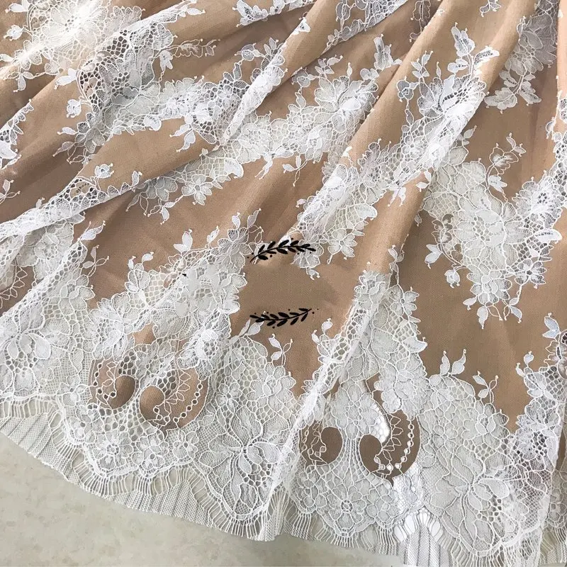 GLace 1pcs/lot 3colour high quality thin cotton eyelash lace fabric for women dress skirt accessories TX1427 
GLace 1pcs/lot 3colour high quality thin cotton eyelash lace fabric for women dress skirt accessories TX1427