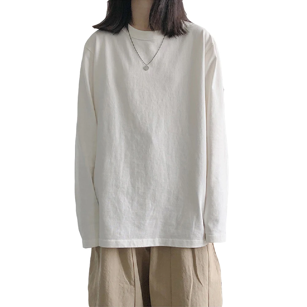 Women Long Sleeve T-shirt Oversized Casual Basic Solid Female Tops O-Neck Loose Tees Women 2021 New Fashion T-shirts S-XXL
Women Long Sleeve T-shirt Oversized Casual Basic Solid Female Tops O-Neck Loose Tees Women 2021 New Fashion T-shirts S-XXL