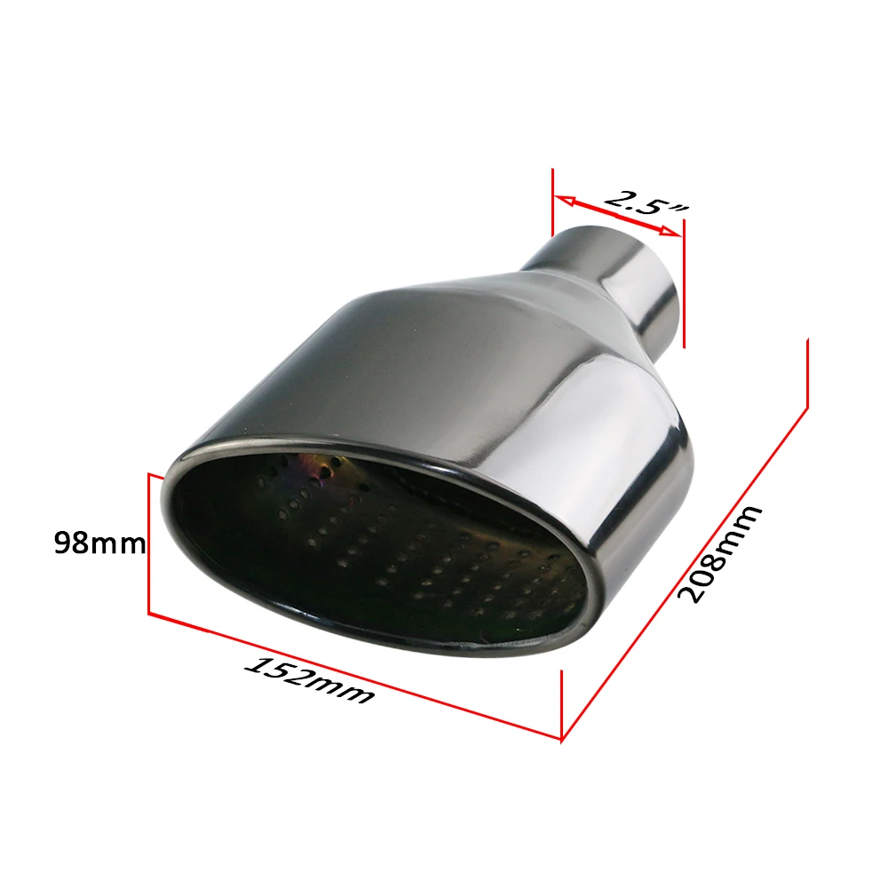 Jzz universal car exhaust tip polish bevel stainless steel car rolled/oval outlet slant end pipe for 2.5 inch 
Jzz universal car exhaust tip polish bevel stainless steel car rolled/oval outlet slant end pipe for 2.5 inch