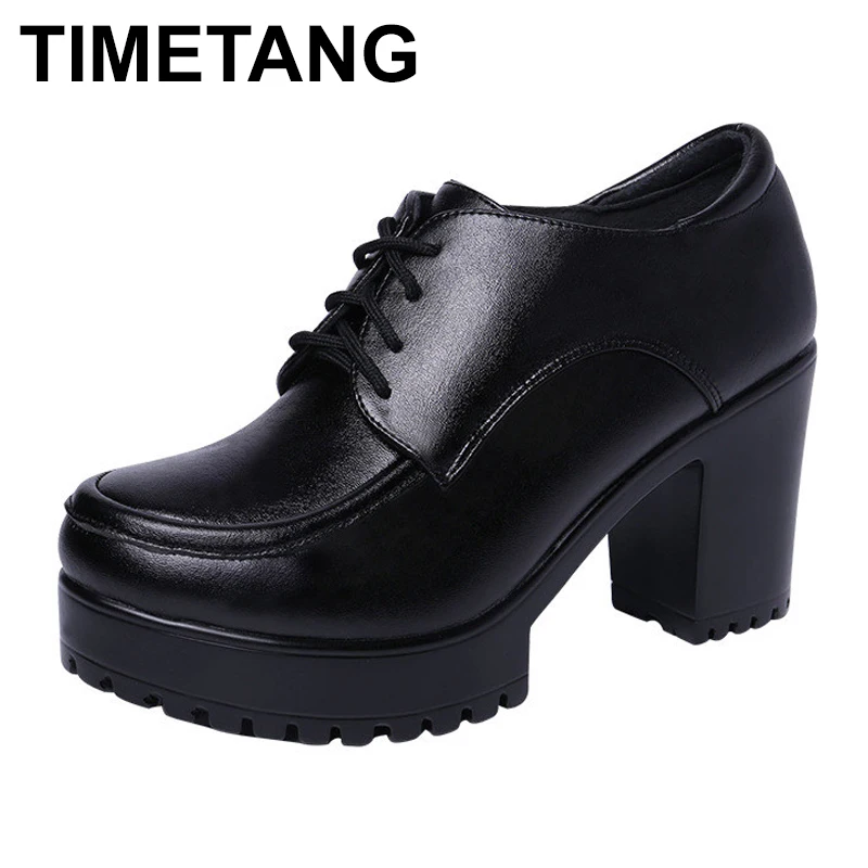 TIMETANGPlus Size Block Heels 35-43 Deep Leather Shoes Pumps Oxford Shoe Women 2019 Autumn Winter High Heels Shoes with Platform
TIMETANGPlus Size Block Heels 35-43 Deep Leather Shoes Pumps Oxford Shoe Women 2019 Autumn Winter High Heels Shoes with Platform