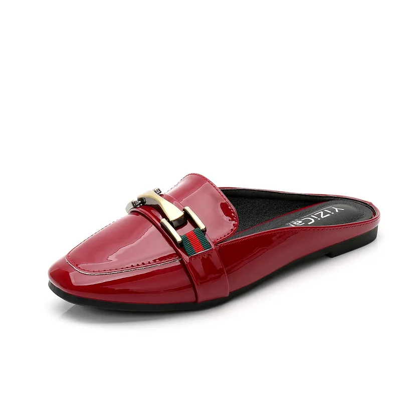 Brand Design Mules Shoes Women Lazy Low Heels Slippers Women Round Toe Slip On Half Slides Shoes Red Mule Slippers Female New
Brand Design Mules Shoes Women Lazy Low Heels Slippers Women Round Toe Slip On Half Slides Shoes Red Mule Slippers Female New