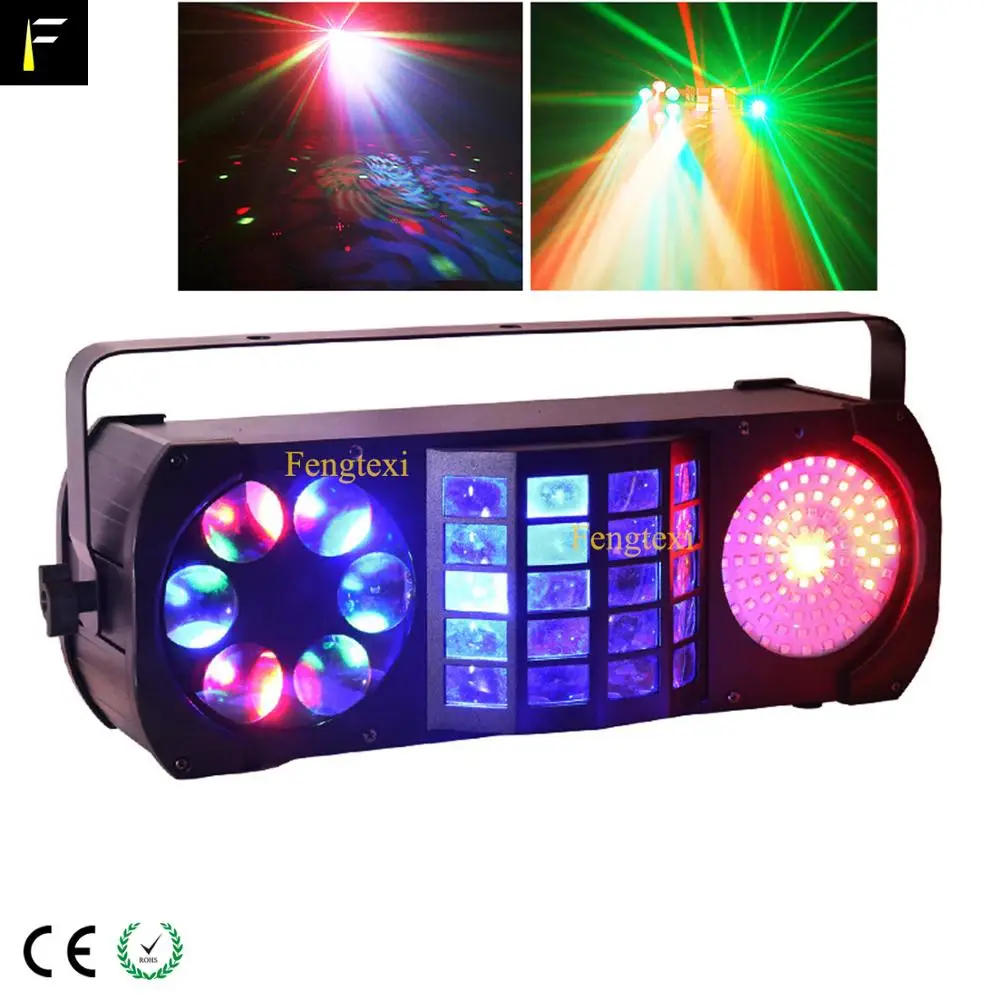 Rock and Roll многофункциональное радио 4 в 1 RGBW светодиодный & Laser Gobo Derby Light Effect Boom Box