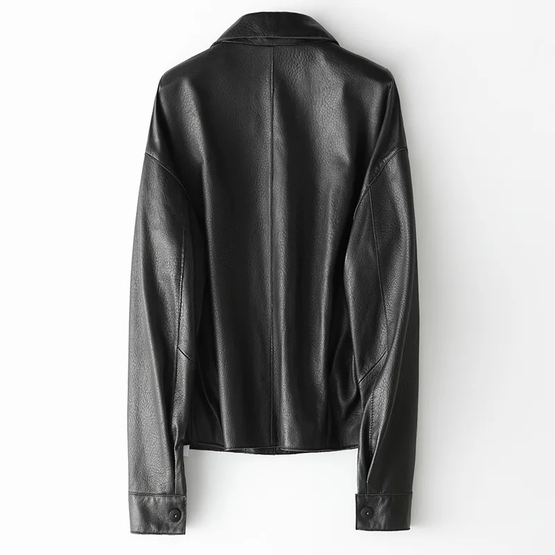 Genuine Korean Real Black Sheepskin Coat Women Leather Jacket Chaqueta Cuero Mujer HQ20-YXG2282A Pph442
Genuine Korean Real Black Sheepskin Coat Women Leather Jacket Chaqueta Cuero Mujer HQ20-YXG2282A Pph442