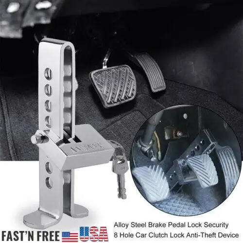 Car Brake Safety Lock Auto Brake Pedal Lock Throttle Accelerator Security Steel Stainless Anti-Theft Tool Car Brake Lock
Car Brake Safety Lock Auto Brake Pedal Lock Throttle Accelerator Security Steel Stainless Anti-Theft Tool Car Brake Lock