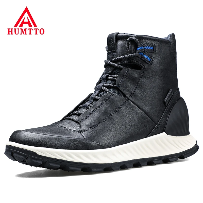 

HUMTTO Men Waterproof Hiking Shoes Outdoor Boots Genuine Leather Trekking Shoes Sport Sneakers Climbing Mountaineering Shoes Men