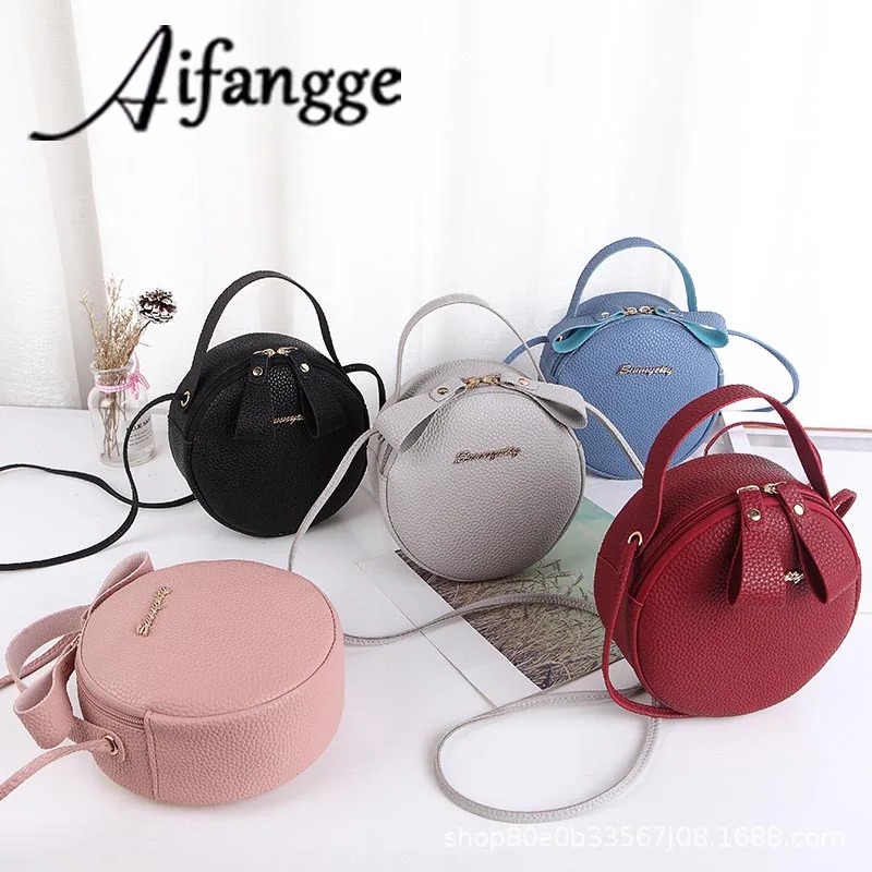 AIFENGGE Solid Color Leather Crossbody Small Round Bags For Women Lychee Pattern Women Handbag Fresh Sweet Cute Crossbody Bag
AIFENGGE Solid Color Leather Crossbody Small Round Bags For Women Lychee Pattern Women Handbag Fresh Sweet Cute Crossbody Bag