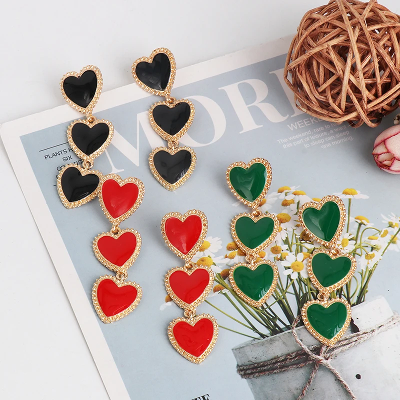 FASHIONSOOPS Trendy Korean Heart Earring For Women Femme Drop Dangle Metal Earings Jewelry oorbellen Wholesale
FASHIONSOOPS Trendy Korean Heart Earring For Women Femme Drop Dangle Metal Earings Jewelry oorbellen Wholesale