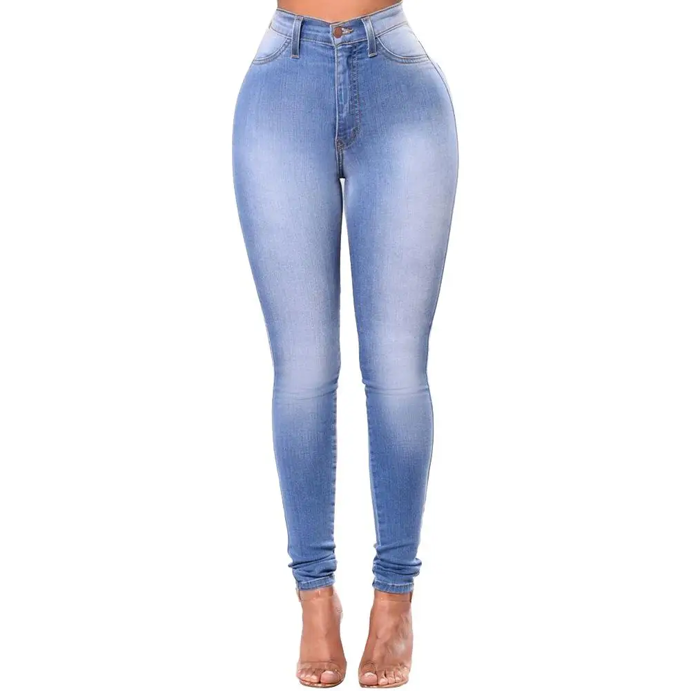 Fashion Women Denim Skinny Trousers High Waist Jeans Skinny Slim-Fit Washed Denim Long Pencil Pants Trousers For Female Sky Blue
Fashion Women Denim Skinny Trousers High Waist Jeans Skinny Slim-Fit Washed Denim Long Pencil Pants Trousers For Female Sky Blue