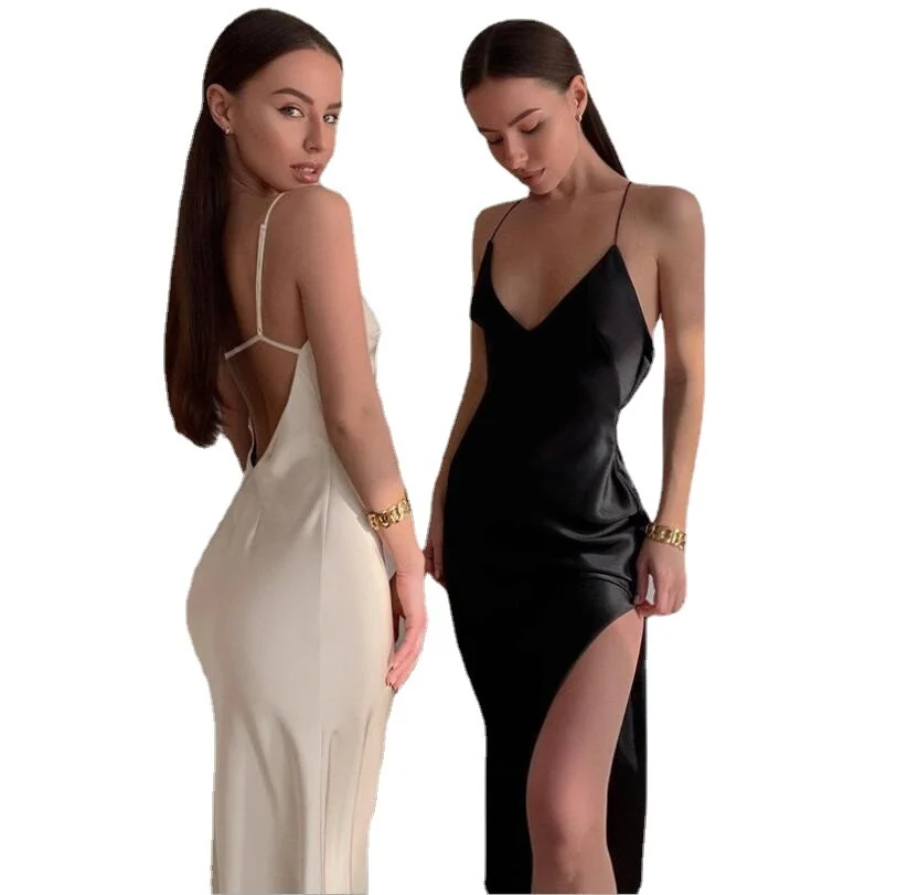 Spring and Summer New Suspender Split Long Skirt Slim Sexy Dress Open Back Dress Girl Dresses for Women Curvy Clothing
Spring and Summer New Suspender Split Long Skirt Slim Sexy Dress Open Back Dress Girl Dresses for Women Curvy Clothing