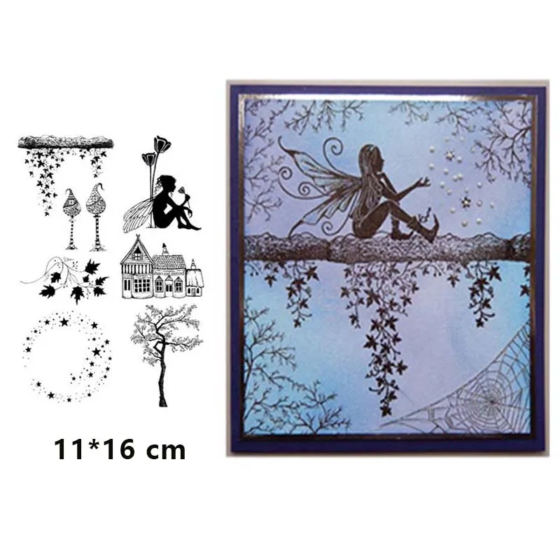 Fairy FLowers Clear Stamps for DIY Scrapbooking Crafts Stencil Card Making Photo Album Sheet New Rubber Stamp Decoration
Fairy FLowers Clear Stamps for DIY Scrapbooking Crafts Stencil Card Making Photo Album Sheet New Rubber Stamp Decoration
