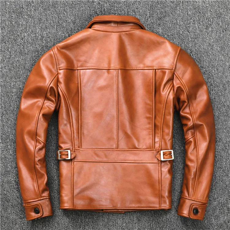 Us Oil Wax Cowhide Biker Coat Mens Slim Genuine Leather Vintage Casual Style Jacket Fashion Sales
Us Oil Wax Cowhide Biker Coat Mens Slim Genuine Leather Vintage Casual Style Jacket Fashion Sales