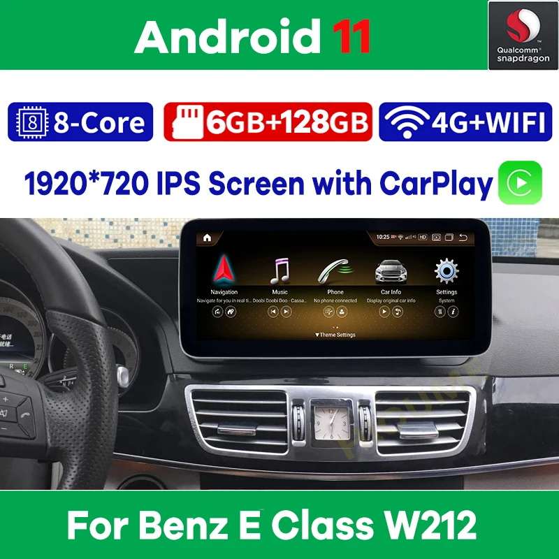 Snapdragon Android 11 Автомобильный мультимедийный плеер GPS радио для Mercedes Benz E Class W212 E200 E230 E260 E300 S212 2009-2015 видео
Snapdragon Android 11 Автомобильный мультимедийный плеер GPS радио для Mercedes Benz E Class W212 E200 E230 E260 E300 S212 2009-2015 видео