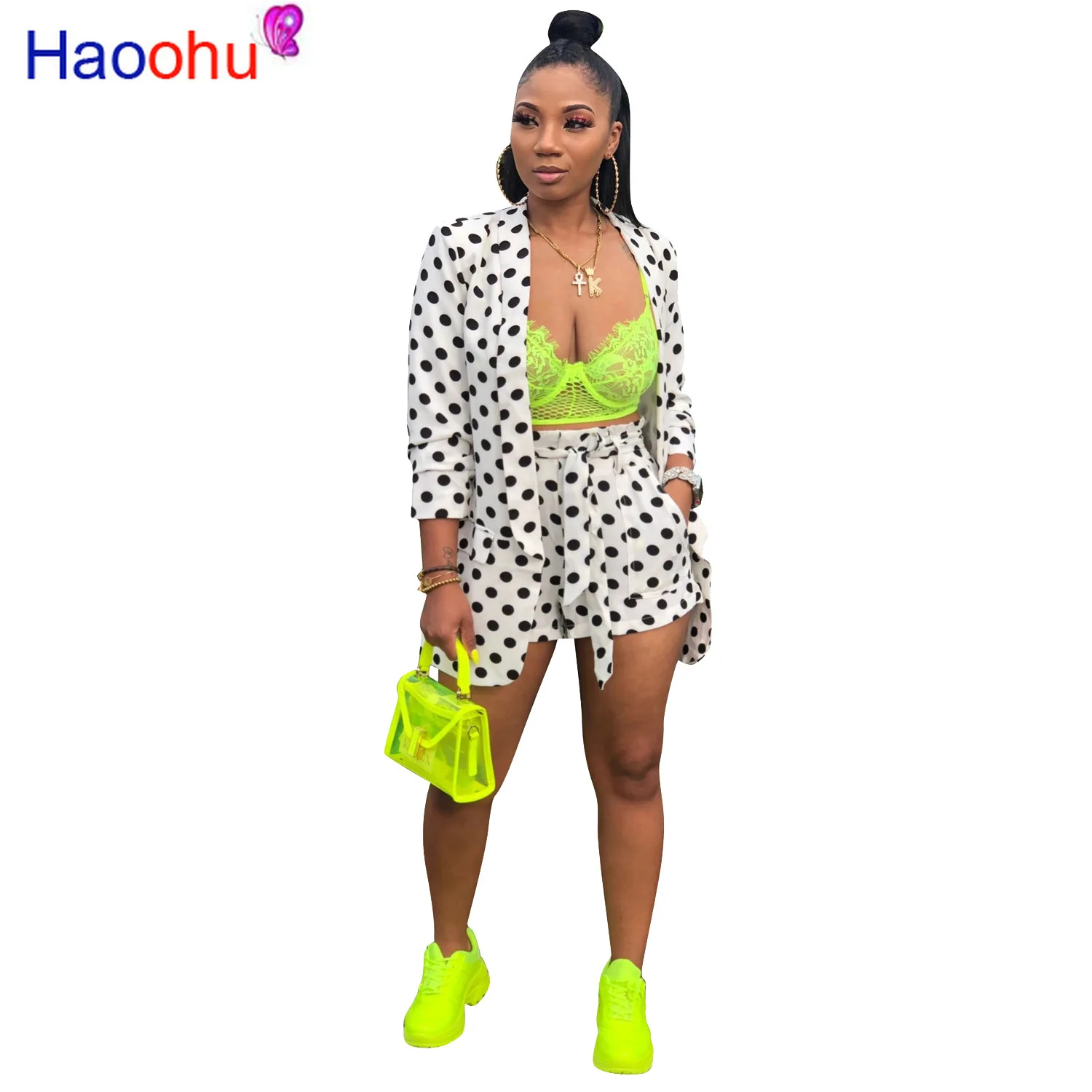 HAOOHU Polka Dot Two Piece Set Fall Long Cardigan Top and Shorts Festival Clothing sexy Matching Sets 2 Piece Outfits for Women
HAOOHU Polka Dot Two Piece Set Fall Long Cardigan Top and Shorts Festival Clothing sexy Matching Sets 2 Piece Outfits for Women