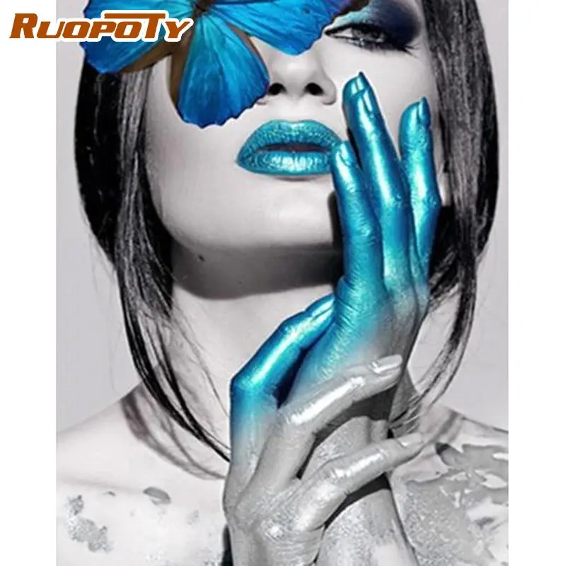 RUOPOTY 60x75cm Frameless Picture By Numbers Blue Hand Woman Figure Painting By Number Handmade Home Wall Decor Artcraft
RUOPOTY 60x75cm Frameless Picture By Numbers Blue Hand Woman Figure Painting By Number Handmade Home Wall Decor Artcraft