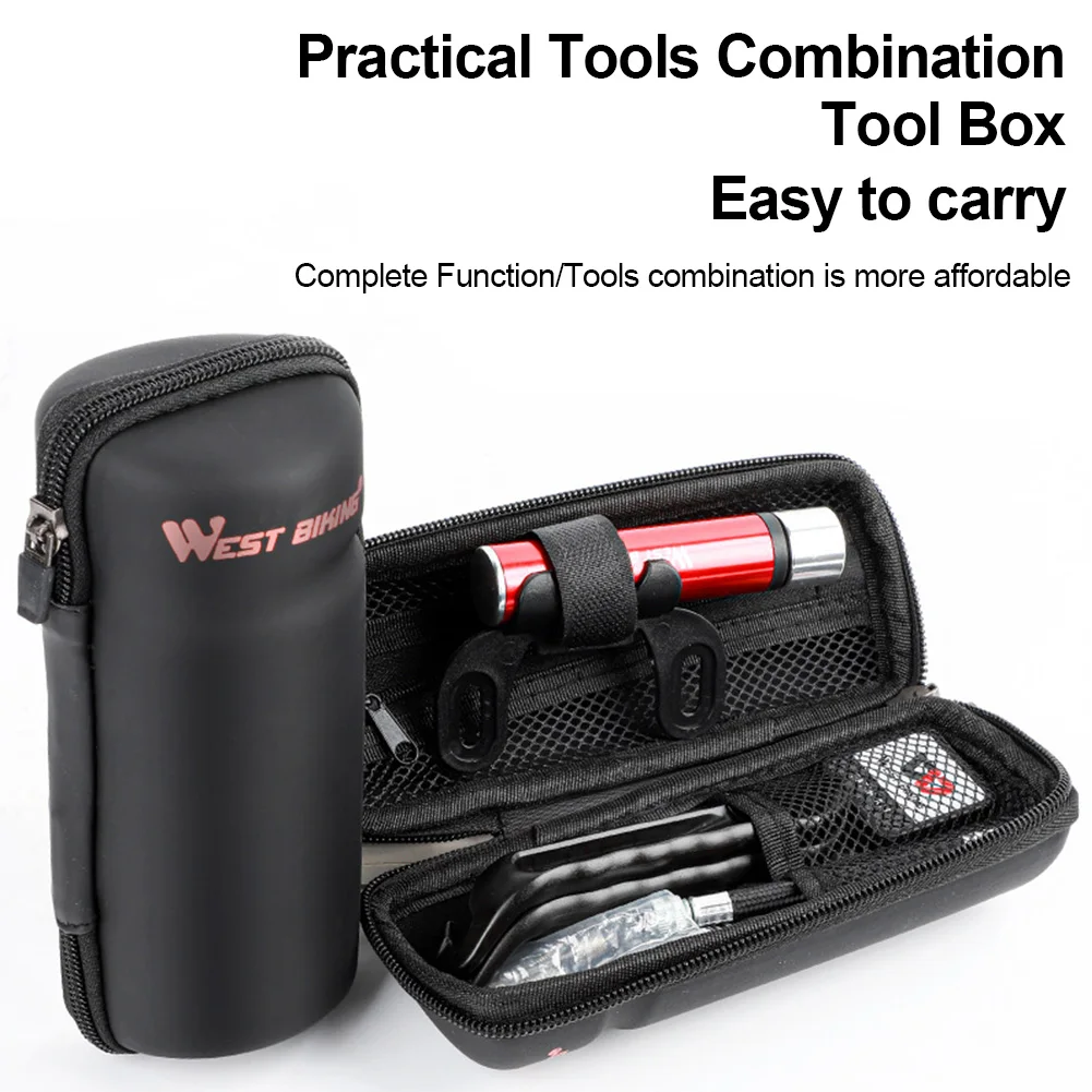 Bicycle Repair Tool Kit Portable Bike Pump MTB Bike Tire Lever & Glueless Patch Set Cycling Repair Tools Set With Storage Bag
Bicycle Repair Tool Kit Portable Bike Pump MTB Bike Tire Lever & Glueless Patch Set Cycling Repair Tools Set With Storage Bag