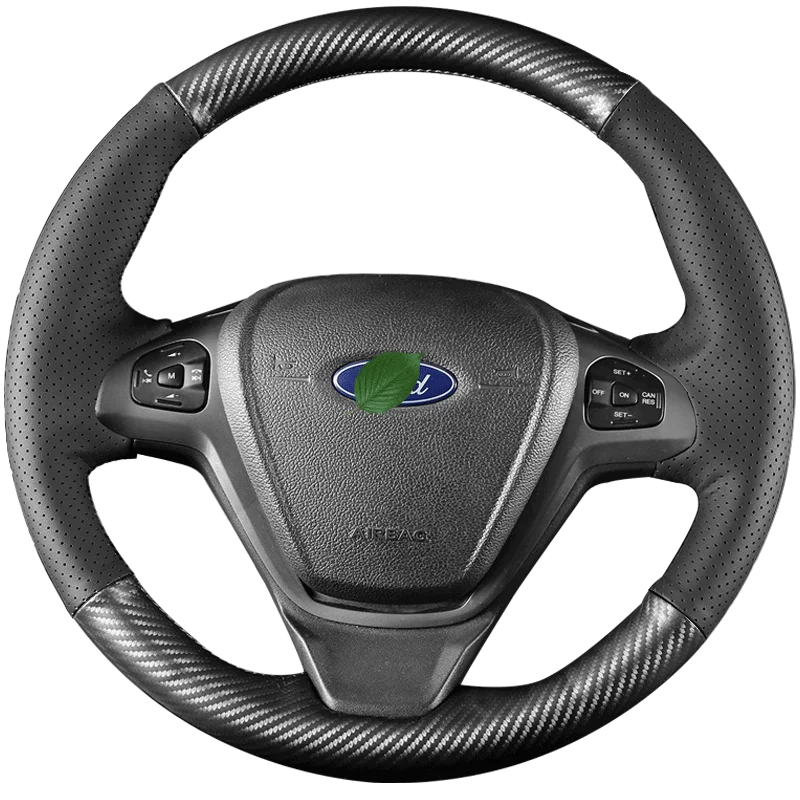 DIY hand-stitched leather car steering wheel cover for Ford Escort Focus Ecosport
DIY hand-stitched leather car steering wheel cover for Ford Escort Focus Ecosport
