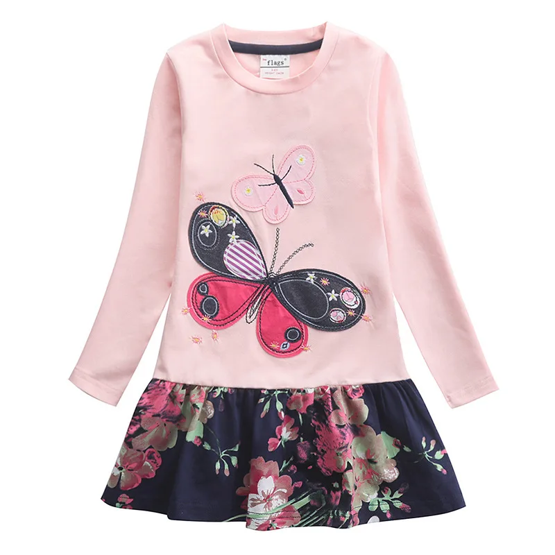 Spring Autumn Kid Girl Dress Lovely Butterfly Princess Dress Cotton Long Sleeve Clothes Girl Clothing A-line Dresses Vestidos
Spring Autumn Kid Girl Dress Lovely Butterfly Princess Dress Cotton Long Sleeve Clothes Girl Clothing A-line Dresses Vestidos