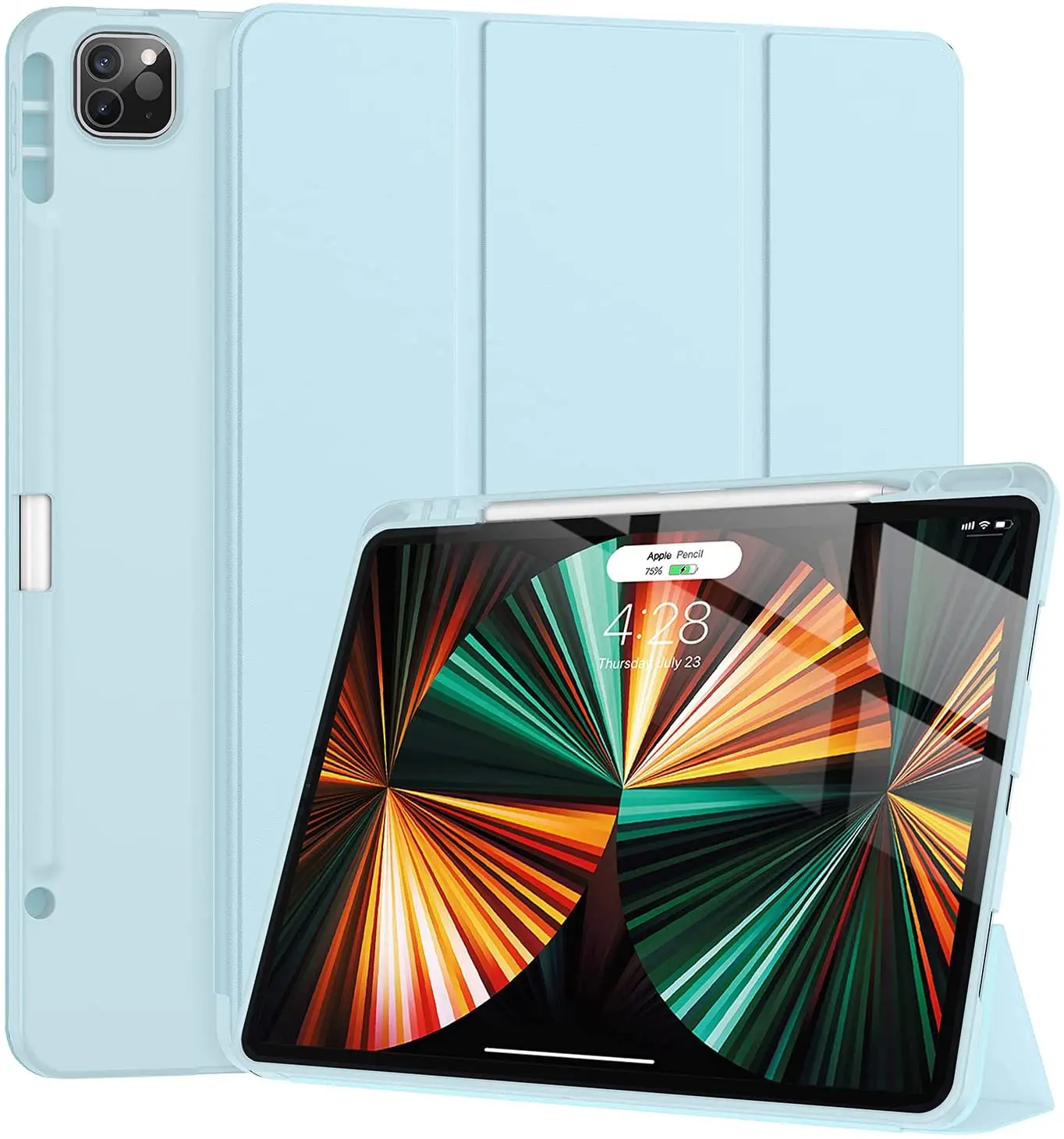 Чехол Tuosake iPad Pro 12,9 дюйма 2021 с держателем для карандаша, тонкий легкий Чехол-подставка тройного сложения [зарядка карандашом + Автоматический...
Чехол Tuosake iPad Pro 12,9 дюйма 2021 с держателем для карандаша, тонкий легкий Чехол-подставка тройного сложения [зарядка карандашом + Автоматический...