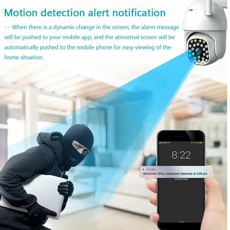 1080P HD IP водонепроницаемая камера видеонаблюдения Открытый WiFi PTZ Безопасности