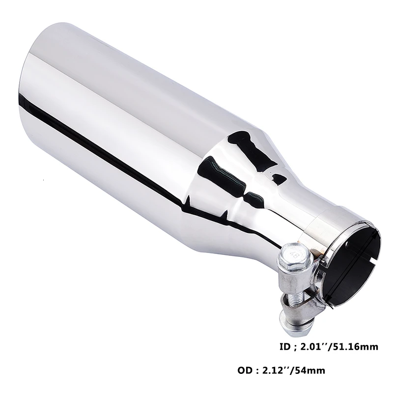 ESPEEDER Universal Stainless Steel Exhaust Tip Pipe Car Styling Muffler Tail For pipe 54mm 51mm 50mm | Автомобили и мотоциклы
