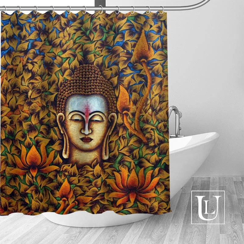 Custom Buddha shower curtain new large European & American style print edition polyester shower curtain
Custom Buddha shower curtain new large European & American style print edition polyester shower curtain