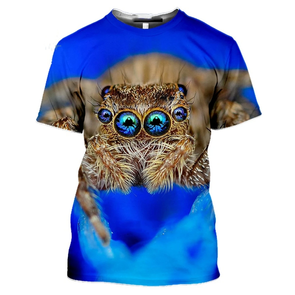 Animals Men's T-shirt 3D Print Funny Spider On A Spider Web Tshirt Unisex Summer Short Sleeve Casual Hip Hop Fitness Clothing
Animals Men's T-shirt 3D Print Funny Spider On A Spider Web Tshirt Unisex Summer Short Sleeve Casual Hip Hop Fitness Clothing
