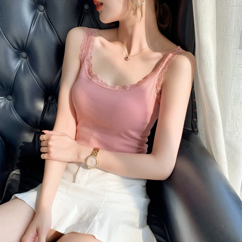 2022 Summer Women's Tank Tops Camis Sexy Lace Slim Elastic Corset Fashion Femme Halter y2k Top Solid Vest
2022 Summer Women's Tank Tops Camis Sexy Lace Slim Elastic Corset Fashion Femme Halter y2k Top Solid Vest