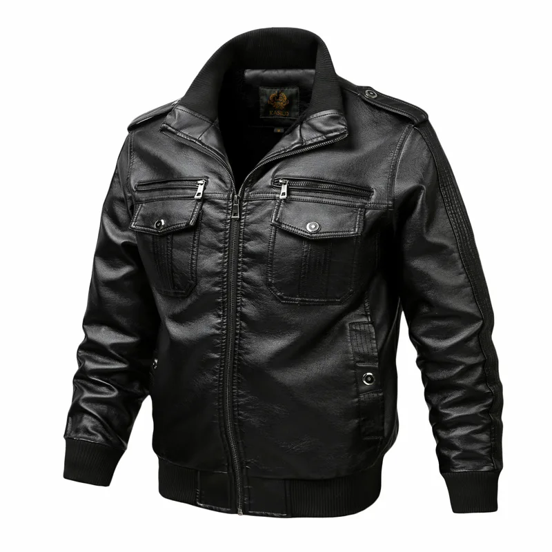 Thoshine Brand Spring Autumn Winter Men Leather Jackets Motorcycle & Biker Male Fashion PU Leather Cargo Coats Pockets Plus Size
Thoshine Brand Spring Autumn Winter Men Leather Jackets Motorcycle & Biker Male Fashion PU Leather Cargo Coats Pockets Plus Size