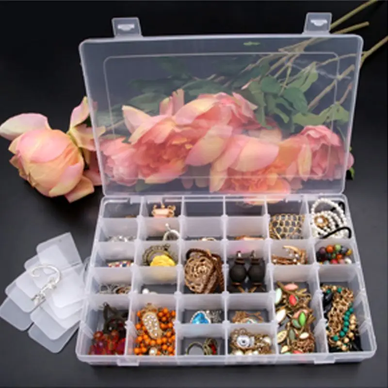 36 Grid Plastic Storage Jewelry Box Organizer Container with Adjustable Dividers Jewelry Dividers
36 Grid Plastic Storage Jewelry Box Organizer Container with Adjustable Dividers Jewelry Dividers