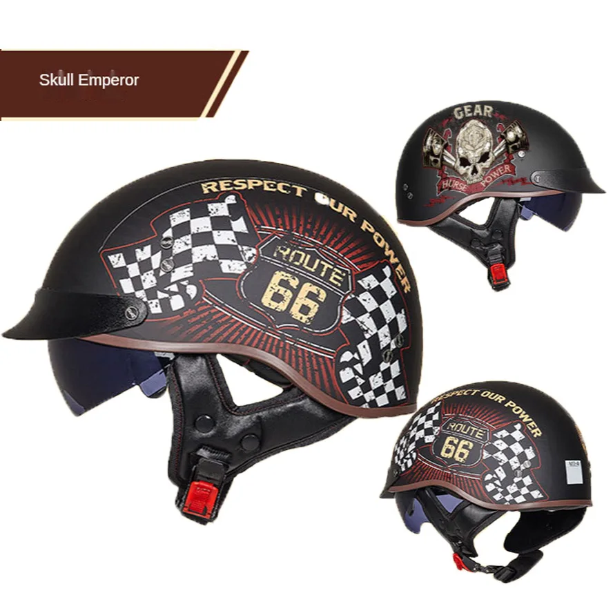 GXT retro motorcycle helmet moto helmet men's retro helmet Open face Visor helmet Vintage Half Face Biker Motorbike Scooter DOT
GXT retro motorcycle helmet moto helmet men's retro helmet Open face Visor helmet Vintage Half Face Biker Motorbike Scooter DOT