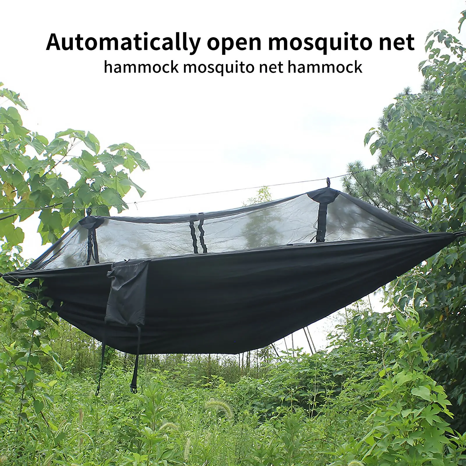 Hammock Adult Outdoor Backpacking Travel Survival Hunting Sleeping Bed Portable Swing Sleeping Hanging Bed With Mosquito Net 
Hammock Adult Outdoor Backpacking Travel Survival Hunting Sleeping Bed Portable Swing Sleeping Hanging Bed With Mosquito Net