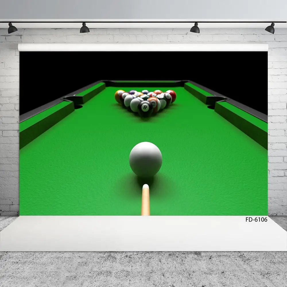 Pool Table Billiard Cue Photo Backdrops Vinyl Cloth Fond Backgrounds Photography Props for Children Baby Portrait Photobooth 
Pool Table Billiard Cue Photo Backdrops Vinyl Cloth Fond Backgrounds Photography Props for Children Baby Portrait Photobooth