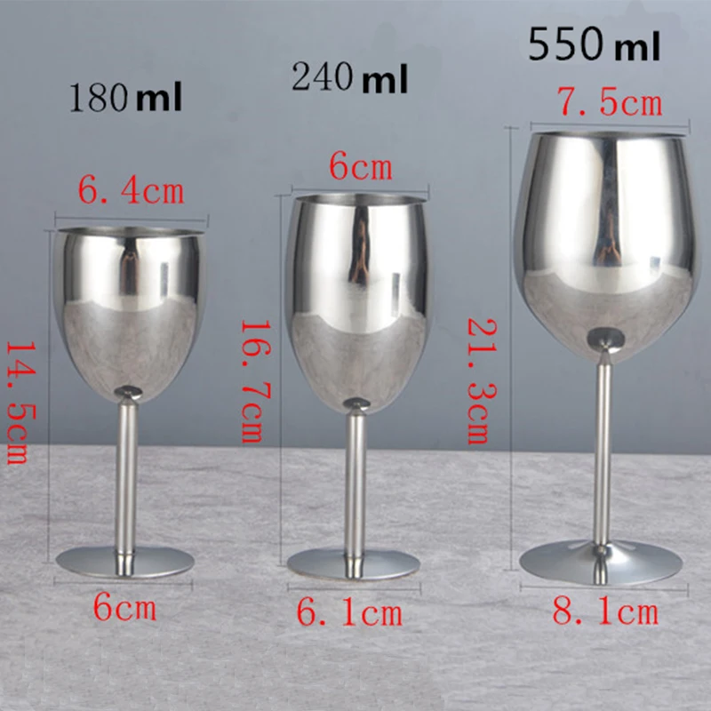 2 sets of high quality stainless steel high-end wine glasses, goblets, household glass bar drinking glasses, wine glasses, 
2 sets of high quality stainless steel high-end wine glasses, goblets, household glass bar drinking glasses, wine glasses,