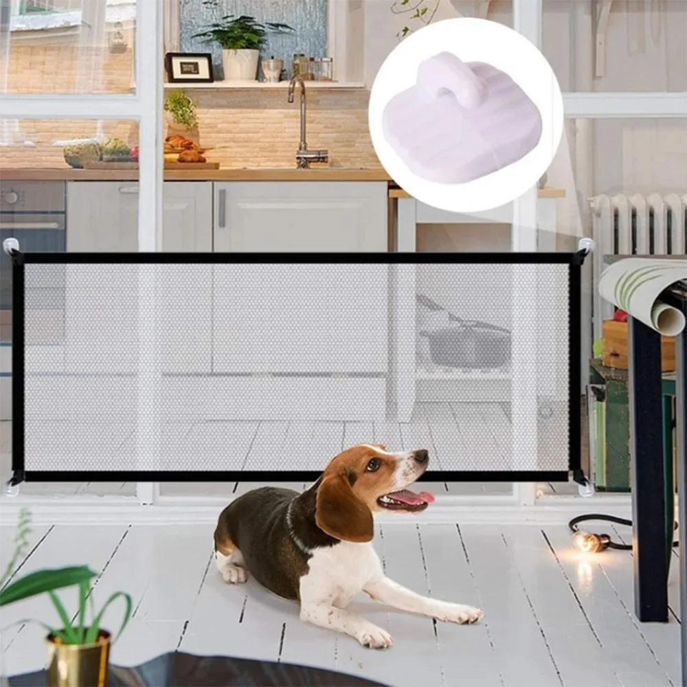 Dog Gate Ingenious Mesh Dog Fence For Indoor and Outdoor Safe Pet Dog Gate Safety Enclosure Pet Accessories
Dog Gate Ingenious Mesh Dog Fence For Indoor and Outdoor Safe Pet Dog Gate Safety Enclosure Pet Accessories