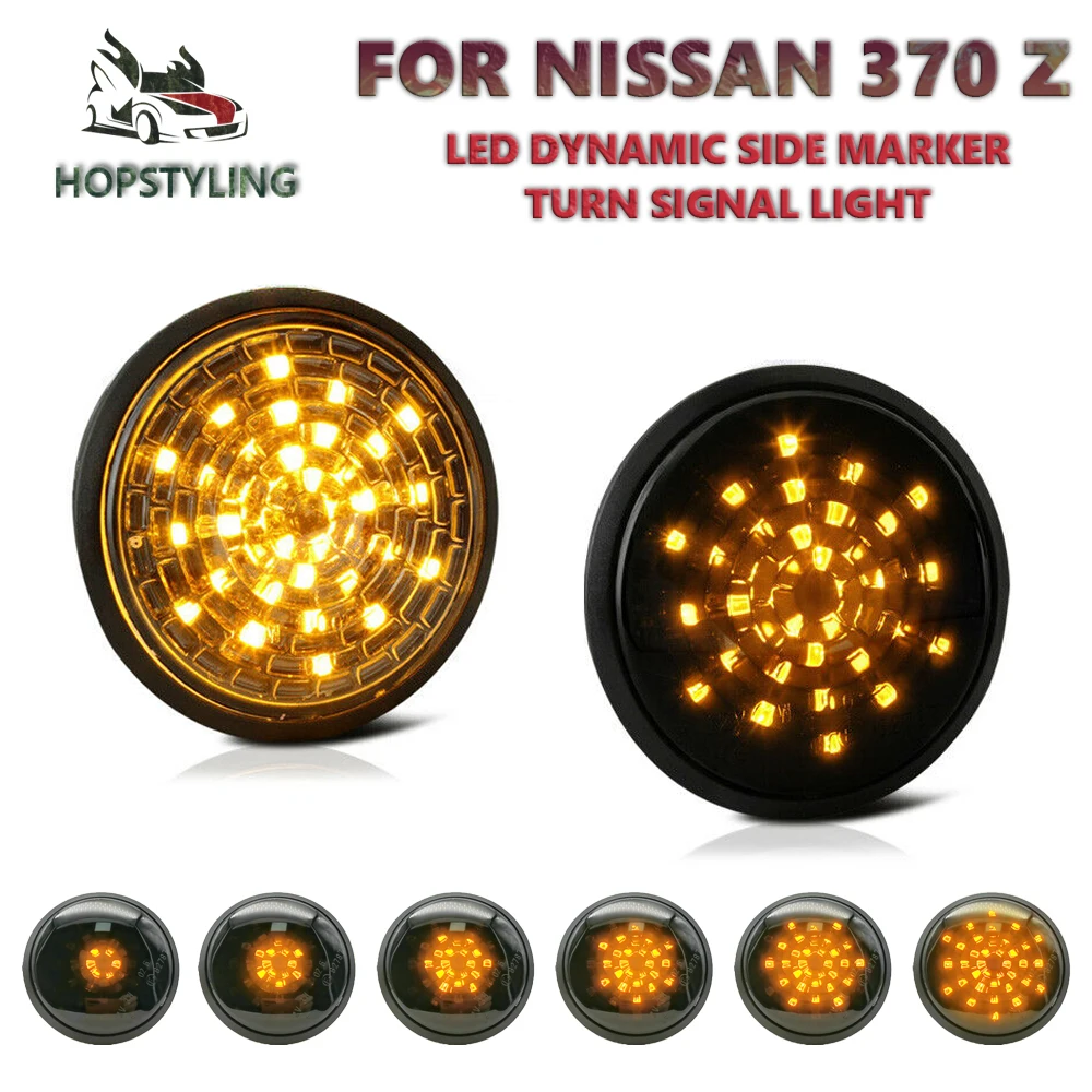 2Pcs Dynamic Amber Side Marker Turn Signal Sequential Blinker Car Leds Lights For Nissan 370Z 2009 2010 2011 2012 2013 2014 2015
2Pcs Dynamic Amber Side Marker Turn Signal Sequential Blinker Car Leds Lights For Nissan 370Z 2009 2010 2011 2012 2013 2014 2015