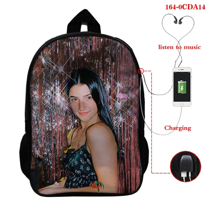 Charli D'Amelio Women Backpacks Daypack School Bag Girl Fashion Sac A Dos 2021 Women Usb Charging Laptop Backpack Mochilas Para
Charli D'Amelio Women Backpacks Daypack School Bag Girl Fashion Sac A Dos 2021 Women Usb Charging Laptop Backpack Mochilas Para