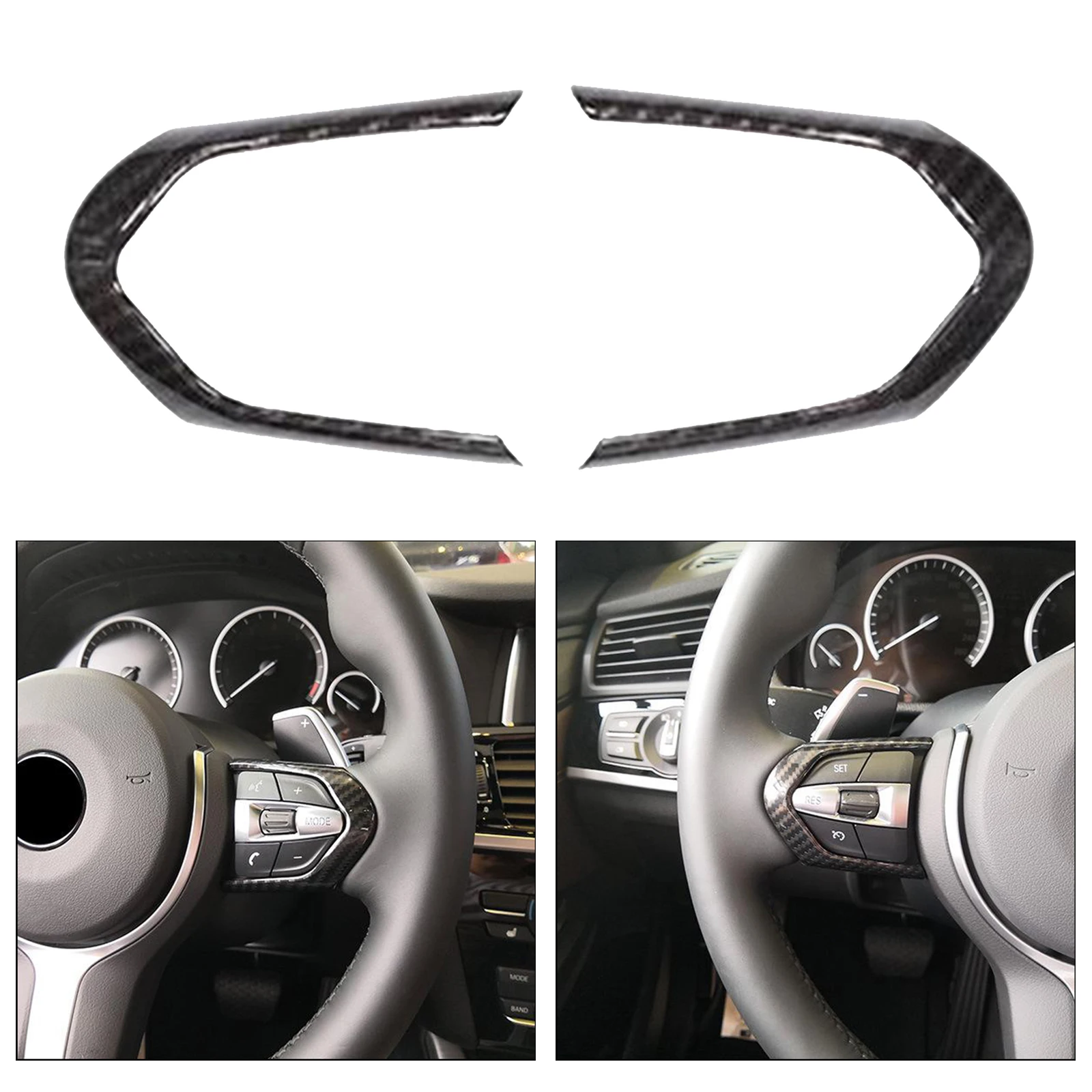 Carbon Fiber Style Steering Wheel Button Switch Frame Trim Sticker For BMW 3 series 4 series 3 GT X1 M3 M4 M2 M5 F15 X6M F16
Carbon Fiber Style Steering Wheel Button Switch Frame Trim Sticker For BMW 3 series 4 series 3 GT X1 M3 M4 M2 M5 F15 X6M F16