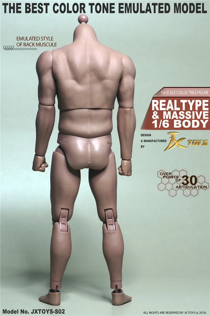 In Stock For Sale Model 1/6 S02 Strong Muscles Super Flexible Male Body High Quality Stainless Figures Accessories
In Stock For Sale Model 1/6 S02 Strong Muscles Super Flexible Male Body High Quality Stainless Figures Accessories