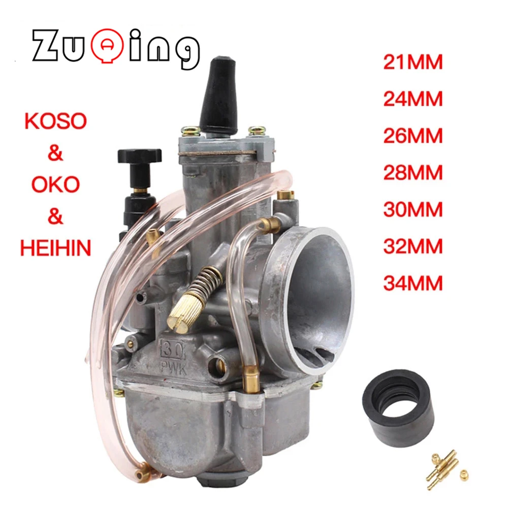 Universal Motorcycle Carburetor OKO KOSO PWK 21 24 26 28 30 32 34mm Carburatore 50CC-250CC Pit bike Dirt bike
Universal Motorcycle Carburetor OKO KOSO PWK 21 24 26 28 30 32 34mm Carburatore 50CC-250CC Pit bike Dirt bike