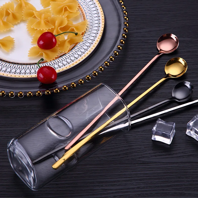 304 Stainless Steel Coffee Spoon Multicolor Round Head Spoon Honey Tea Ice Cream Dessert Bar Cocktail Gift Mixing Spoon
304 Stainless Steel Coffee Spoon Multicolor Round Head Spoon Honey Tea Ice Cream Dessert Bar Cocktail Gift Mixing Spoon