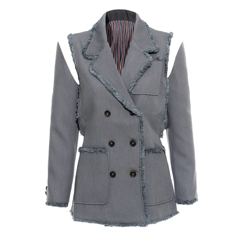 Off Shoulder Women Double-breasted Suit Jacket Autumn New 2019 Ladies Jacket Long-sleeved Europe Fashion Women Clothing
Off Shoulder Women Double-breasted Suit Jacket Autumn New 2019 Ladies Jacket Long-sleeved Europe Fashion Women Clothing