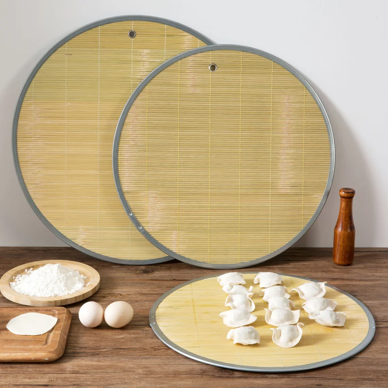 Bamboo Round Dumplings Pad Household Dumpling Placement Plate Green Bamboo Dumpling Cover Curtain Anti-Sticking Dumpling Tray
Bamboo Round Dumplings Pad Household Dumpling Placement Plate Green Bamboo Dumpling Cover Curtain Anti-Sticking Dumpling Tray