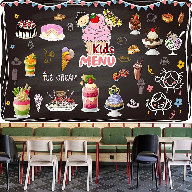 Custom 3D Wallpaper Retro Hand-painted Dessert Blackboard Cake Shop Background Wall Murals Restaurant Photo Wall Papers Frescoes 
Custom 3D Wallpaper Retro Hand-painted Dessert Blackboard Cake Shop Background Wall Murals Restaurant Photo Wall Papers Frescoes