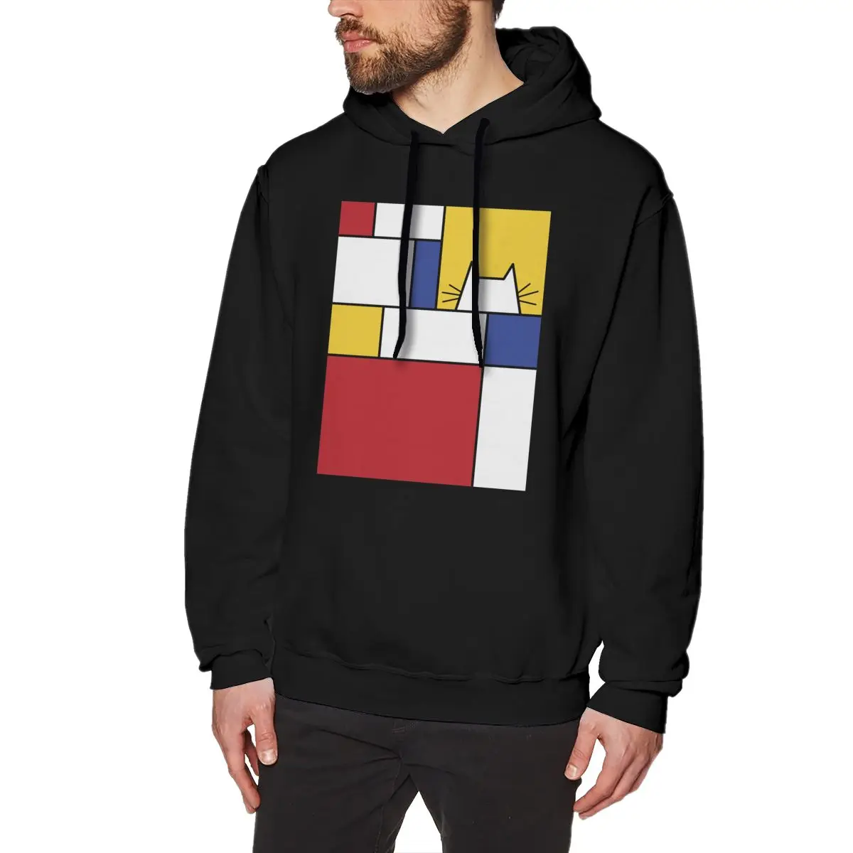 Толстовка Mondrian с изображением кота, мужские топы с капюшоном, хлопковая уникальная толстовка с капюшоном
Толстовка Mondrian с изображением кота, мужские топы с капюшоном, хлопковая уникальная толстовка с капюшоном