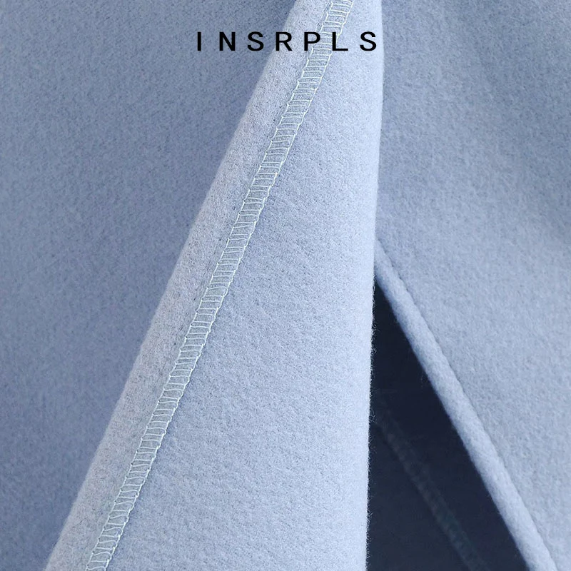 INSRPLS Women Fashion Double Breasted Loose Woolen Coat Vintage Long Sleeve Side Pockets Female Outerwear Chic Overcoat
INSRPLS Women Fashion Double Breasted Loose Woolen Coat Vintage Long Sleeve Side Pockets Female Outerwear Chic Overcoat